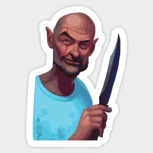 Lost John Locke portrait Sticker